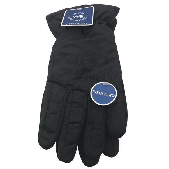 Winter Essentials Men's Large Black Insulated Gloves New - Picture 1 of 9